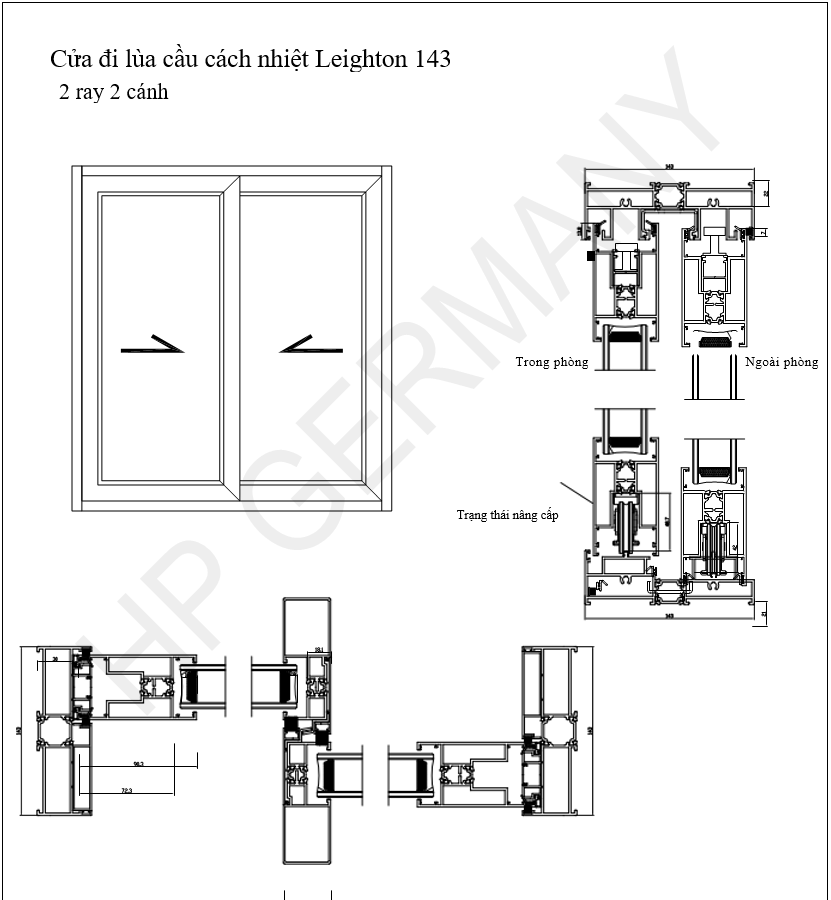 Cửa Đi Lùa Cách Nhiệt